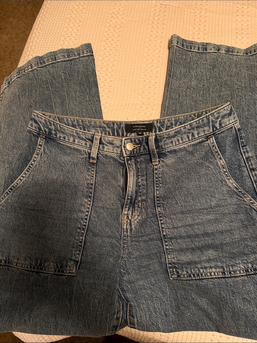 Banana Republic Light Blue Wide-Leg Jeans